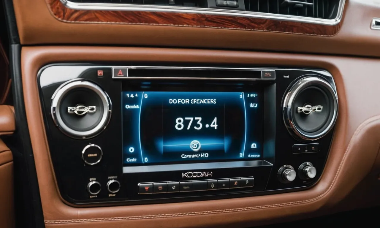 A close-up shot captures a car door panel with a speaker system installed, showcasing the intricate wiring and connections, highlighting the question, "Do you need an amp for door speakers?"