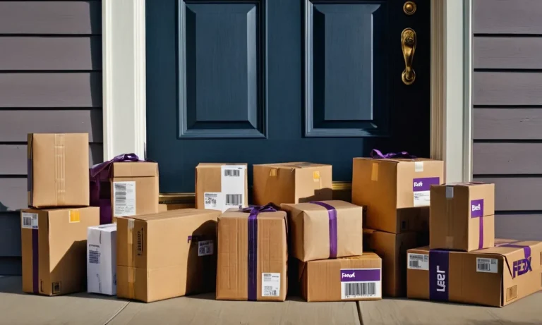 Does Fedex Leave Packages At Your Door? A Detailed Look At Fedex Delivery