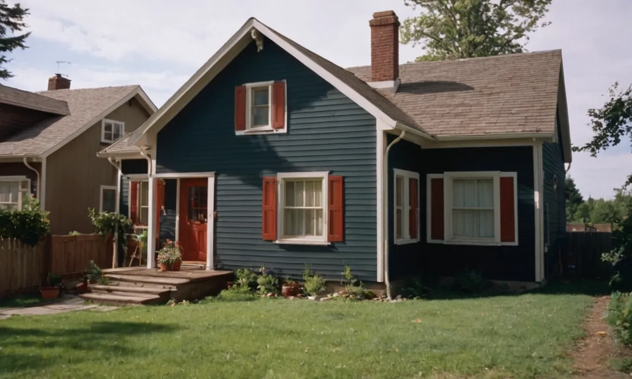 A time-lapse photo captures the transformation of a house from worn-out to freshly painted, showcasing the process in just a few frames, leaving viewers in awe of the speedy makeover.