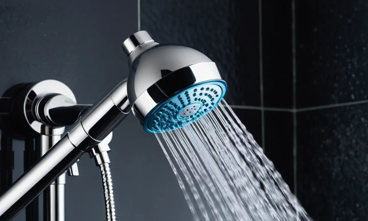 A close-up shot captures the sleek design of a modern 2-in-1 shower head, showcasing its dual functionality and adjustable settings, promising a luxurious and refreshing bathing experience.