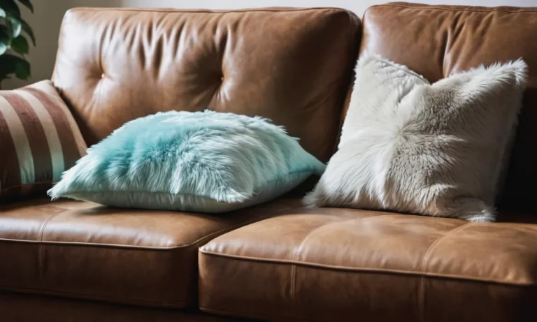 A close-up photo capturing the perfect blend of fluffy down feathers and soft memory foam filling, nestled snugly inside plush sofa back cushions, ensuring ultimate comfort and support.