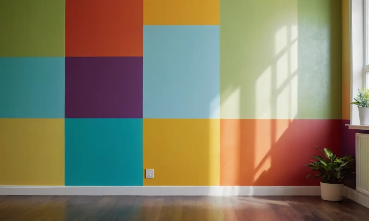 A beautifully painted interior wall showcasing vibrant colors and a flawless finish, demonstrating the durability and ease of cleaning provided by the best washable paint available.