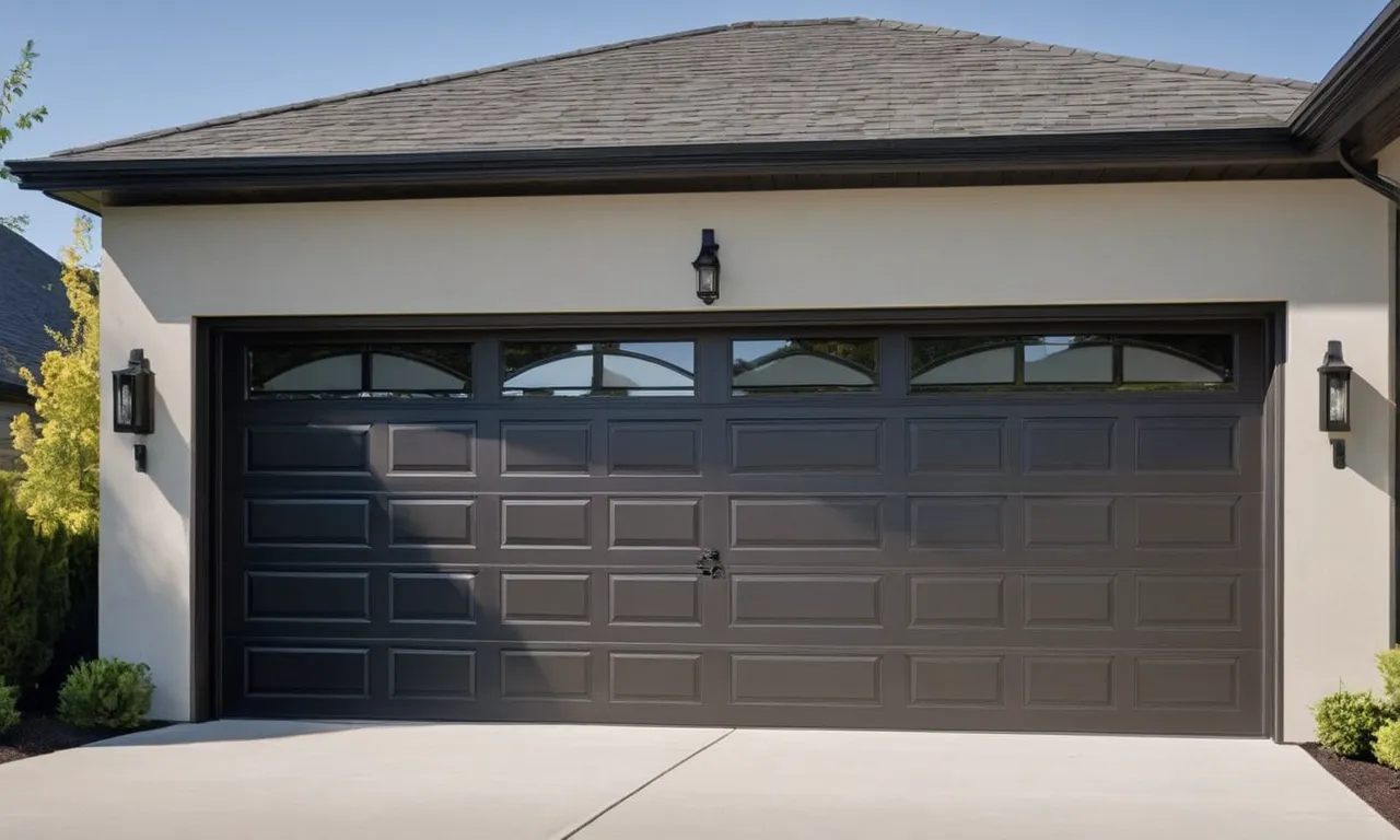 The photo captures a sleek and modern side mount garage door opener, seamlessly integrated with the garage wall, demonstrating its efficient functionality and space-saving design.