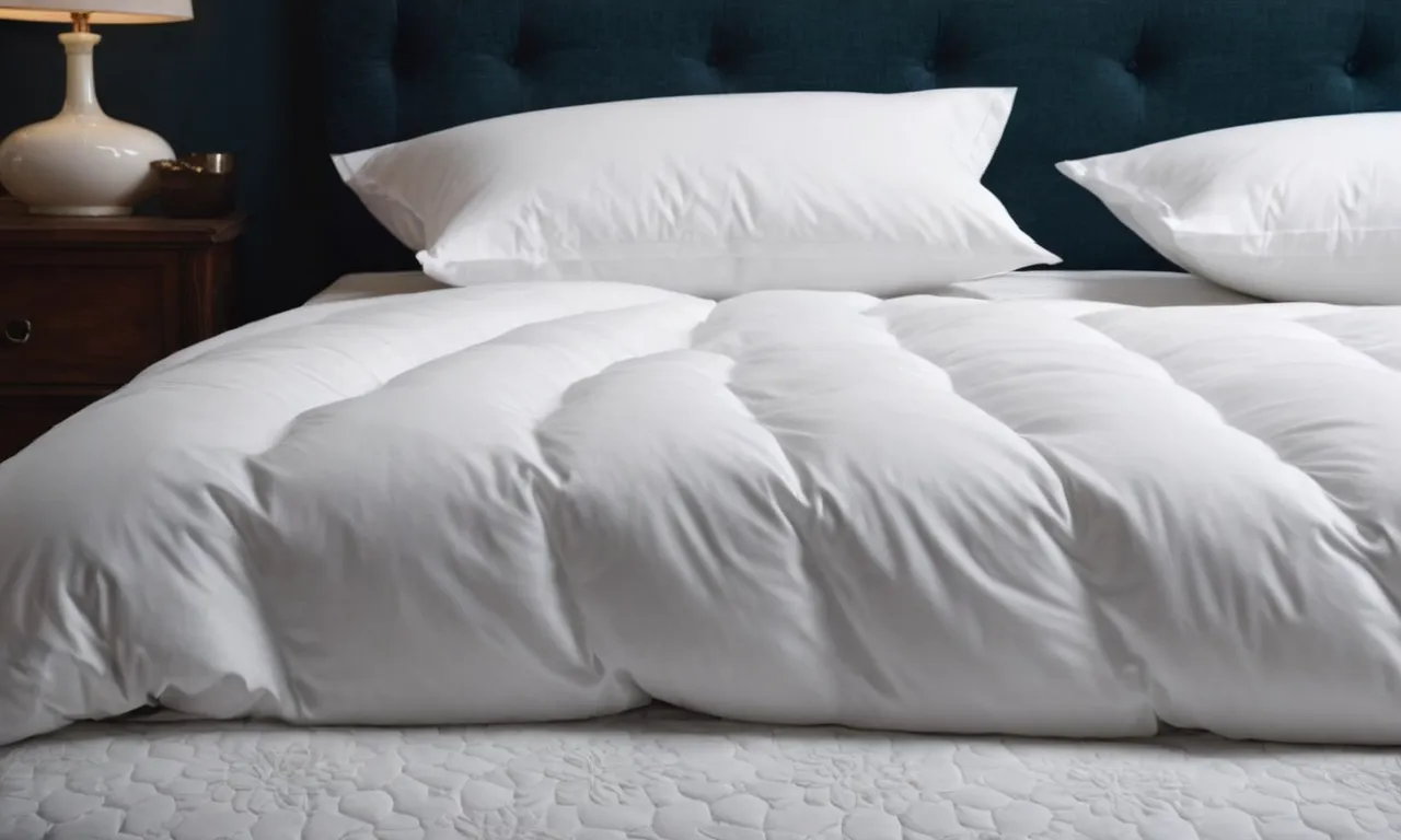 A close-up shot capturing a pristine white bedsheet with hypoallergenic pillowcases and a dust mite protective cover, symbolizing the ideal bedding for those with dust mite allergies.
