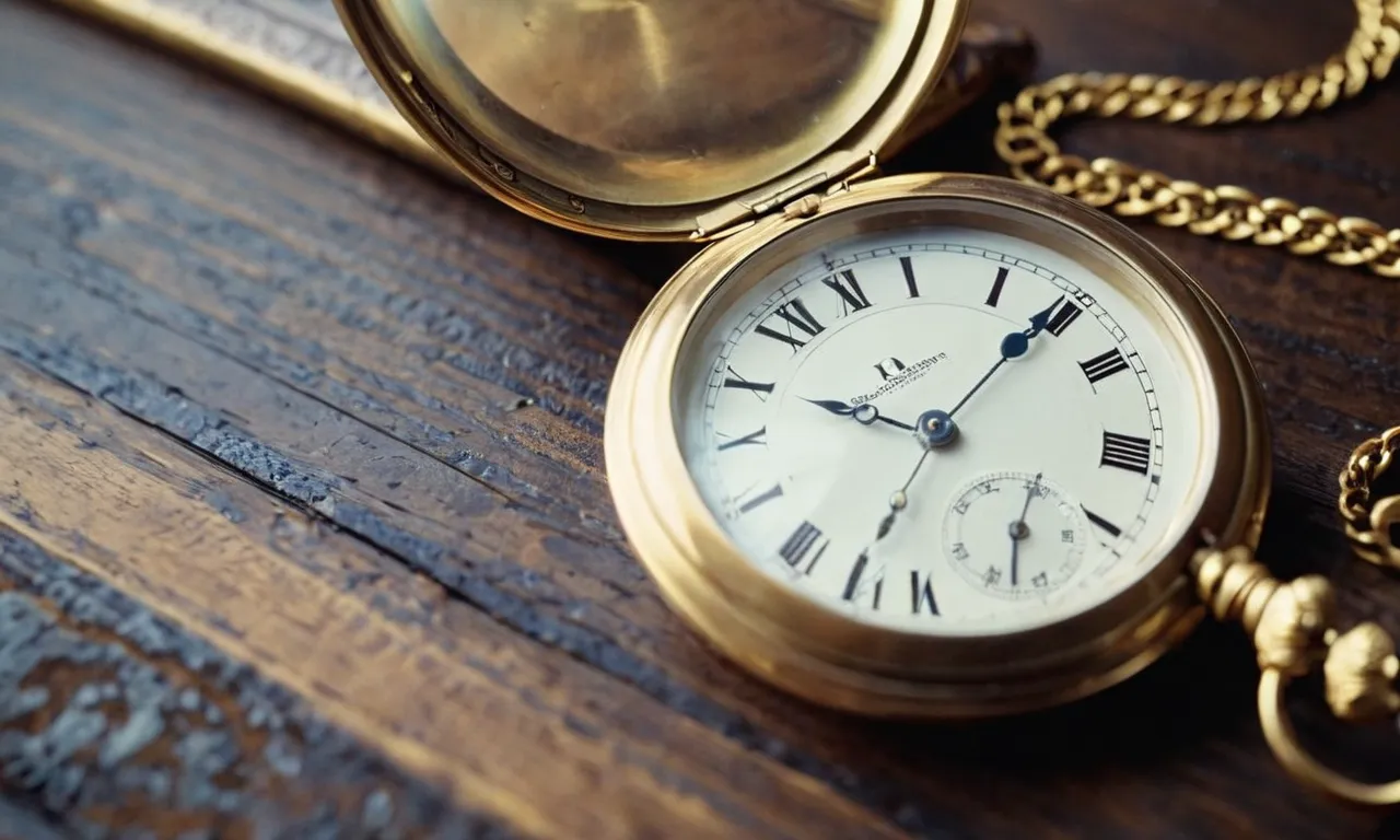 A close-up shot captures a sleek, modern magnifying glass, supported by a sturdy stand, with a soft, focused beam of light illuminating the intricate details of a delicate antique pocket watch.