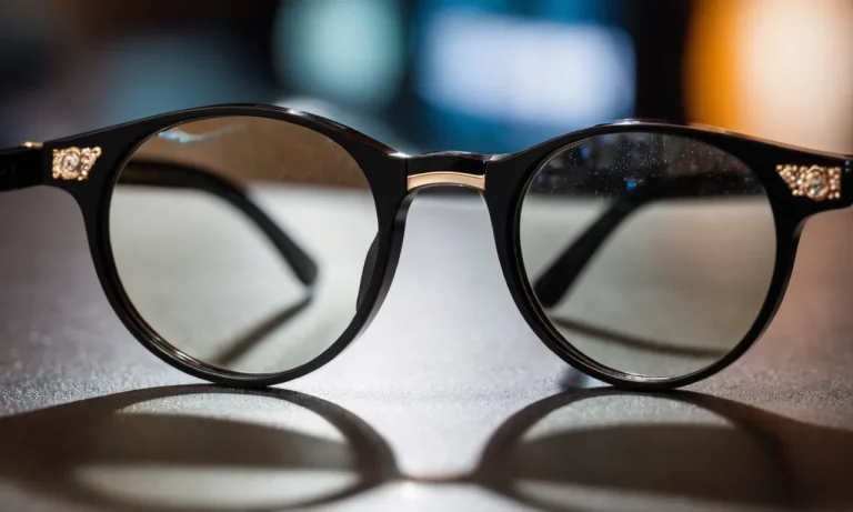 A close-up photograph showcasing a pair of sleek and high-quality magnifying glasses specifically designed for lash extensions, emphasizing precision and attention to detail.