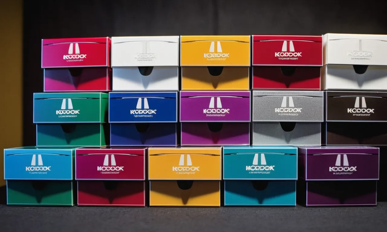 A stunning image captures a row of sleek deck boxes in various colors, perfectly organized and ready for the double-sleeved commander cards, highlighting the ultimate protection and style for avid players.