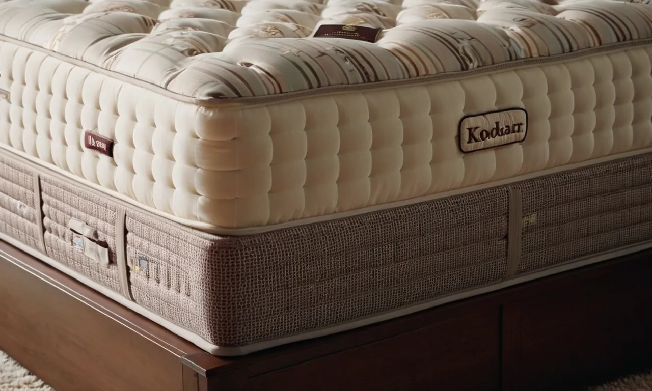 A close-up shot capturing the luxurious comfort of a sturdy, extra-plush mattress, specifically designed to provide optimal support and pressure relief for heavy side sleepers.