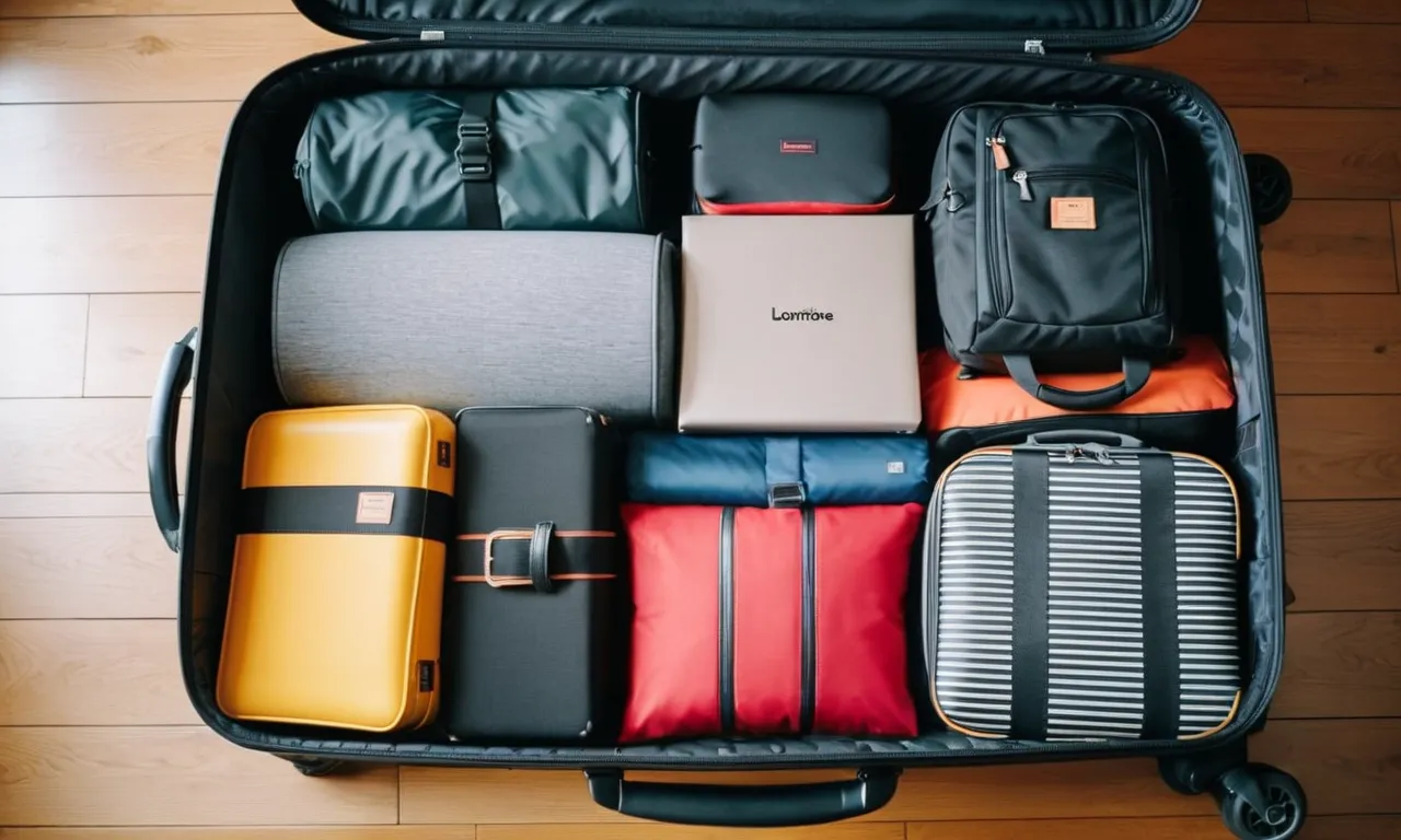 A neatly organized carry-on suitcase showcasing the "best packing cubes for carry-on" in vibrant colors, maximizing space and ensuring a stress-free travel experience.