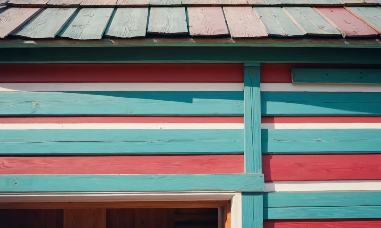 A close-up shot of a beautifully painted wooden house siding, showcasing the flawless application of the best exterior paint, highlighting its durability, vibrant color, and smooth finish.