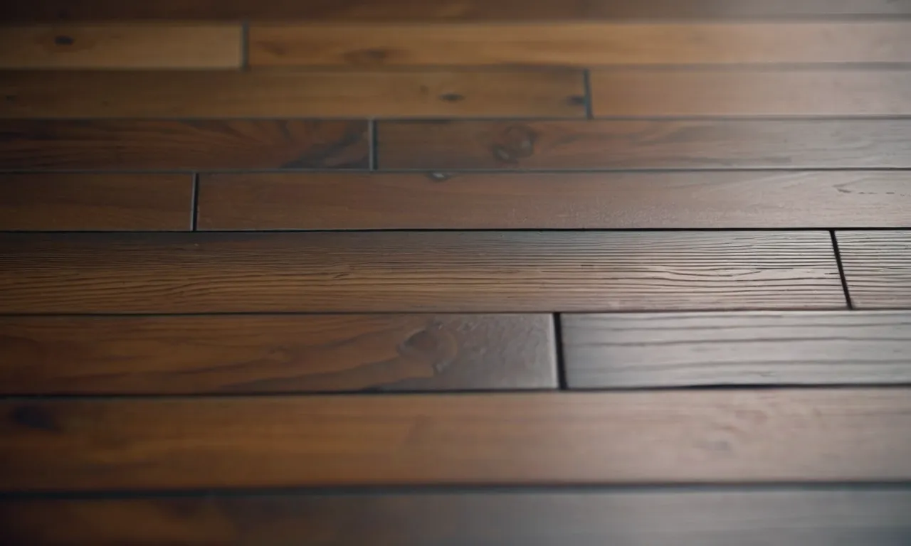 A close-up photograph capturing the soft, protective texture of furniture pads perfectly aligned on vinyl plank flooring, ensuring the surface remains scratch-free and well-maintained.