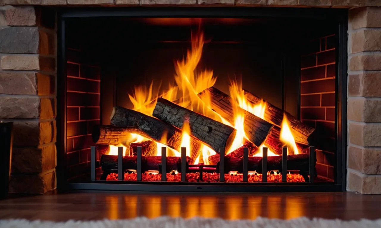 A close-up shot capturing the warm glow and realistic flames of a top-rated electric fireplace insert, adding a cozy ambiance to a modern living room.