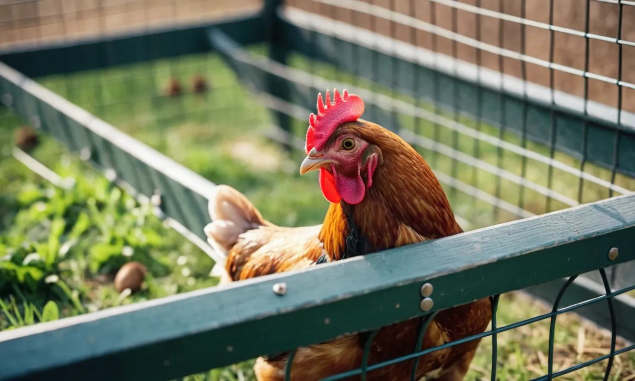 A close-up shot of a chicken coop's sturdy hardware cloth, perfectly installed to ensure maximum security and protection for the chickens, showcasing the best choice for their safety.