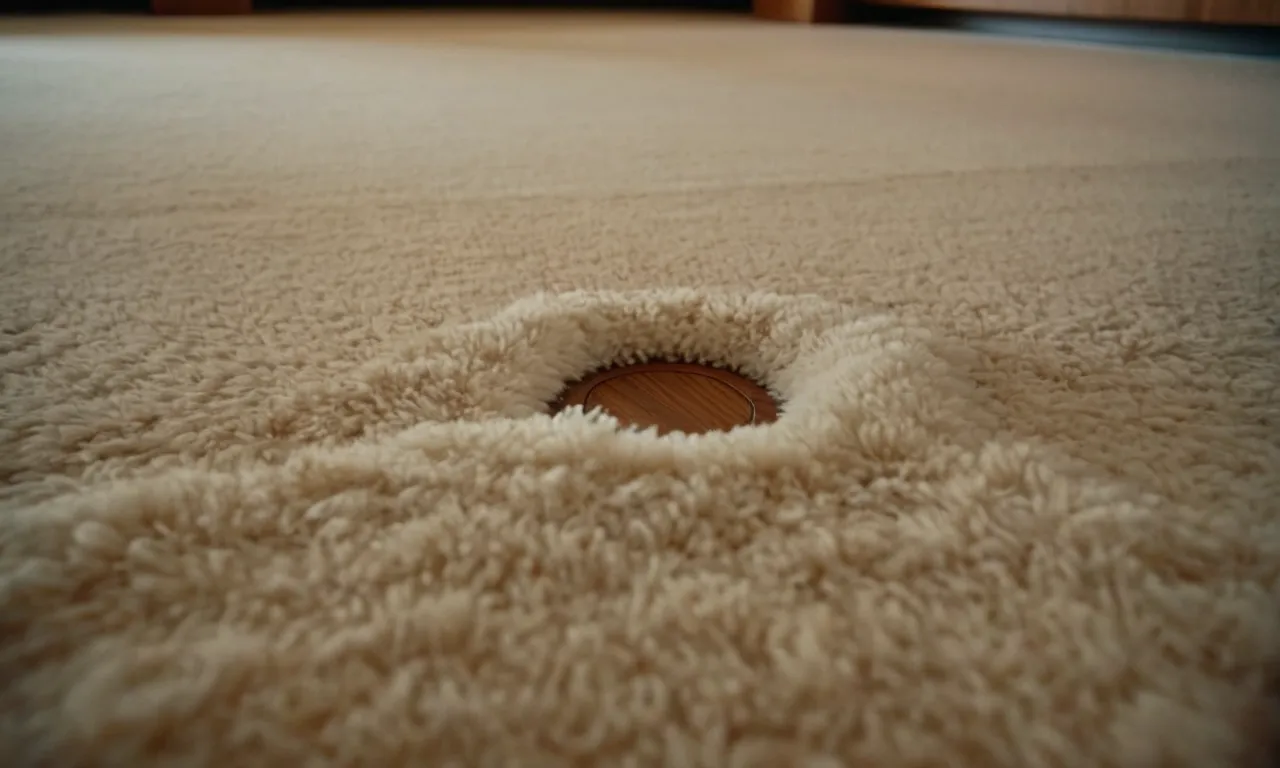 A close-up shot capturing a pet stain on a carpet, before and after using the best carpet cleaner. The clean, refreshed carpet showcases the product's effectiveness in removing tough pet stains.