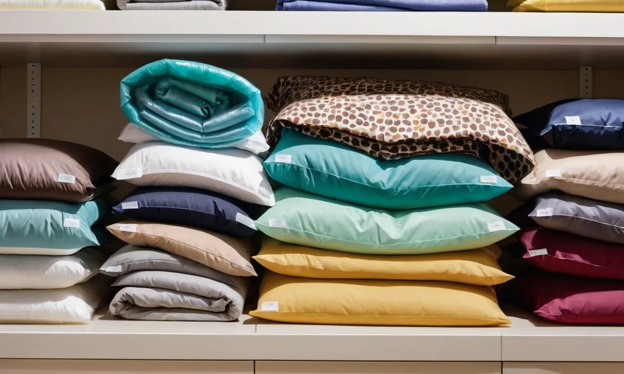 A well-organized closet with vacuum-sealed bags neatly stacked, showcasing the efficiency and space-saving nature of the best vacuum seal bags for clothes.