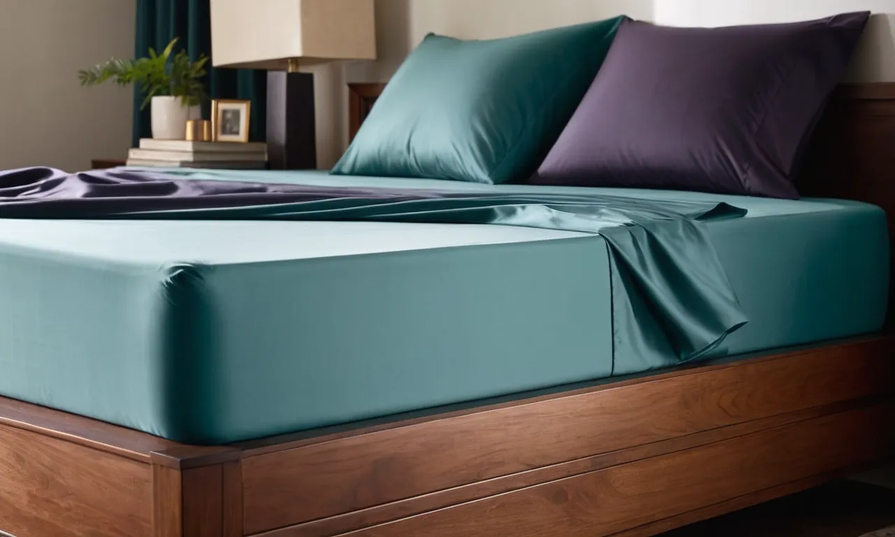 A close-up shot capturing the smooth, wrinkle-free fabric of a fitted sheet perfectly hugging the corners of an adjustable bed, showcasing its flexibility and snug fit.