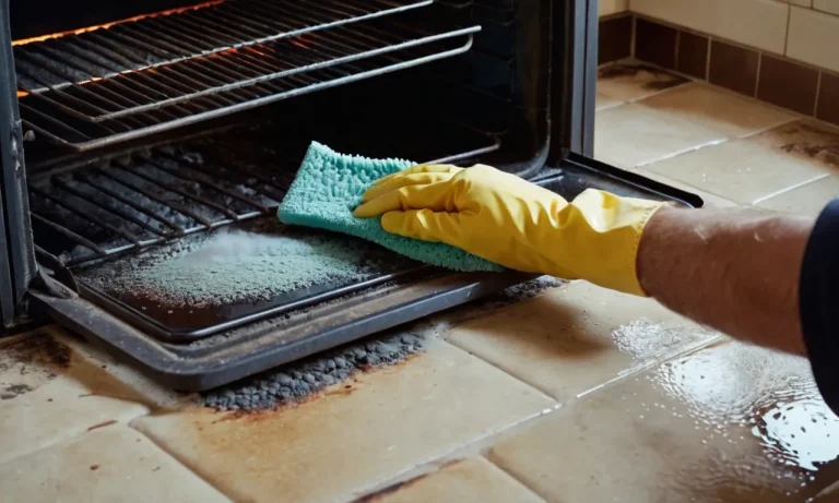 How To Clean A Burnt Oven Floor