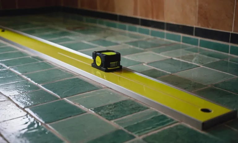 How To Level A Floor For Tile: A Step-By-Step Guide