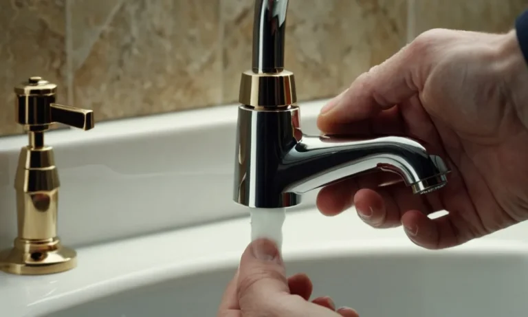 How To Remove A Faucet Handle Without Screws