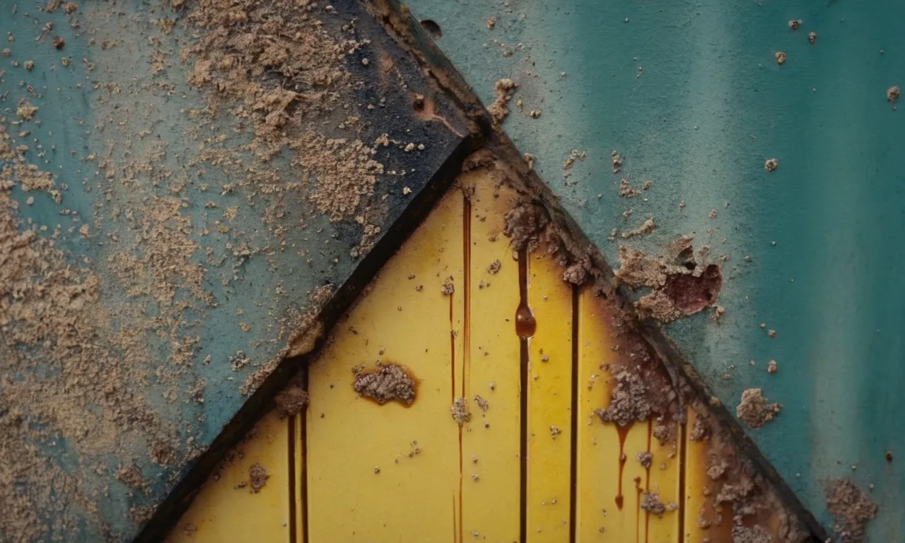 A close-up photo of a wall with a small section covered in grease stains, showcasing the successful removal of the grease without any damage to the paint.