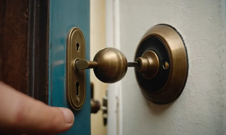 How To Unlock A Door With A Hole Without A Key