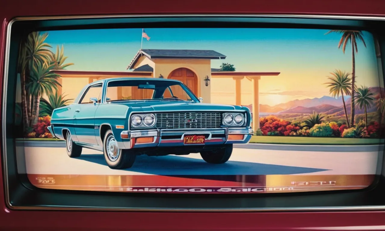 A painting capturing the intricacies of programming a LiftMaster garage door opener to a car, showcasing the merging of technology and convenience in a harmonious and visually captivating composition.