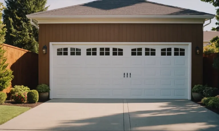 What Is The Standard Size For A 2 Car Garage Door?