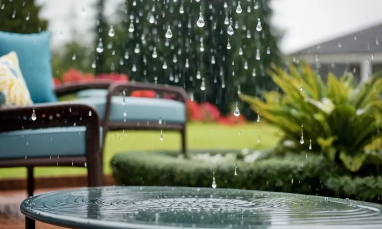 Can Patio Furniture Get Wet? The Complete Guide