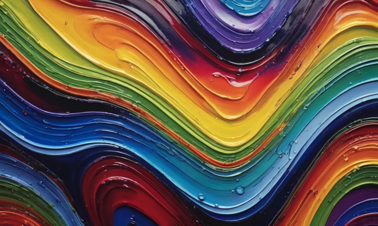 A captivating painting showcasing the delicate dance of enamel and acrylic, depicting their unique textures and vibrant colors intertwining harmoniously on a canvas of artistic curiosity.